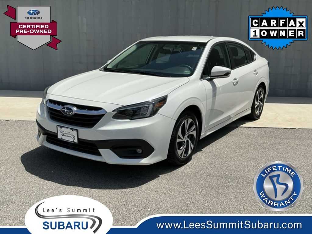 Crystal White Pearl 2022 Subaru Legacy Sedan All-Wheel Drive Continuously Variable Transmission