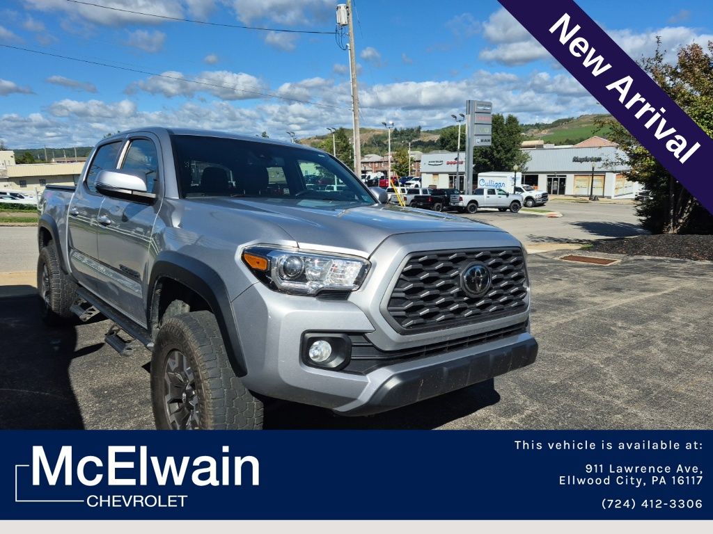 Silver Sky Metallic 2021 Toyota Tacoma Pickup Truck Four-Wheel Drive 6-Speed Automatic