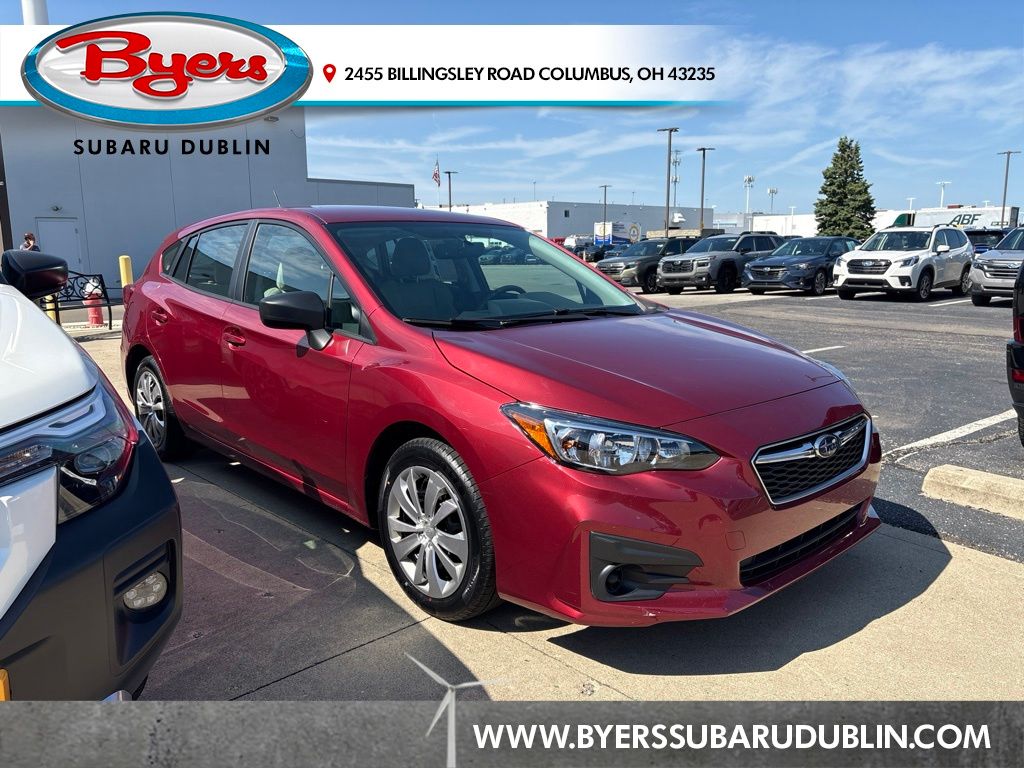 Crimson Red Pearl 2018 Subaru Impreza Hatchback All-Wheel Drive Continuously Variable Transmission