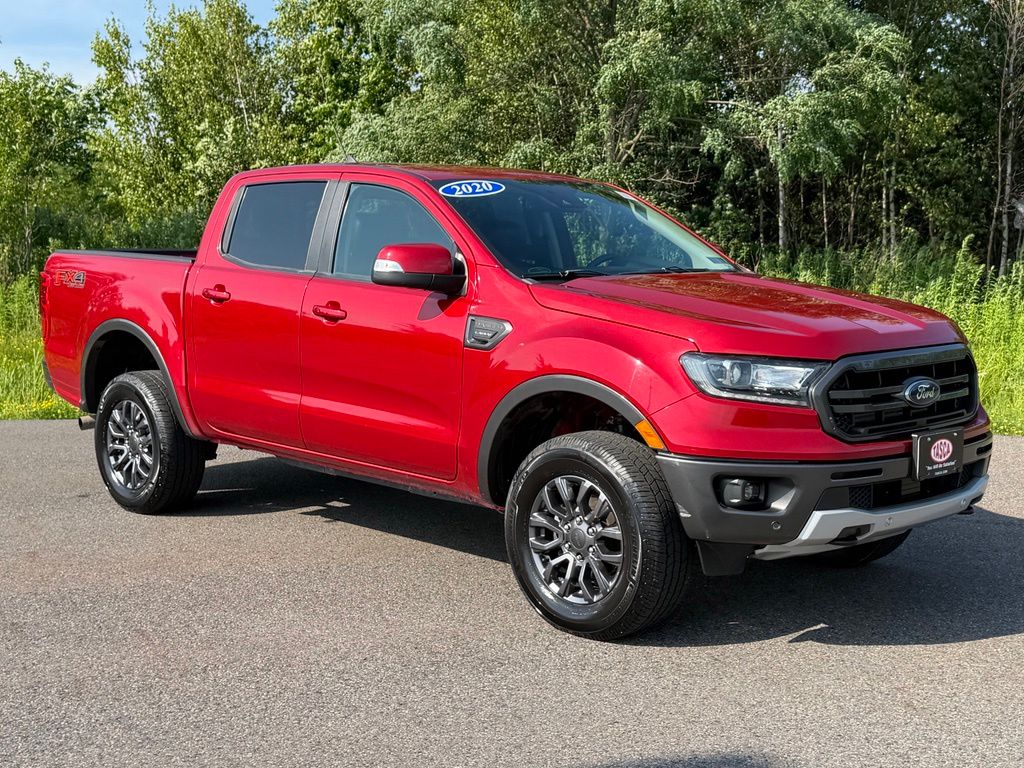 Red Metallic 2020 Ford Ranger Pickup Truck Four-Wheel Drive Automatic