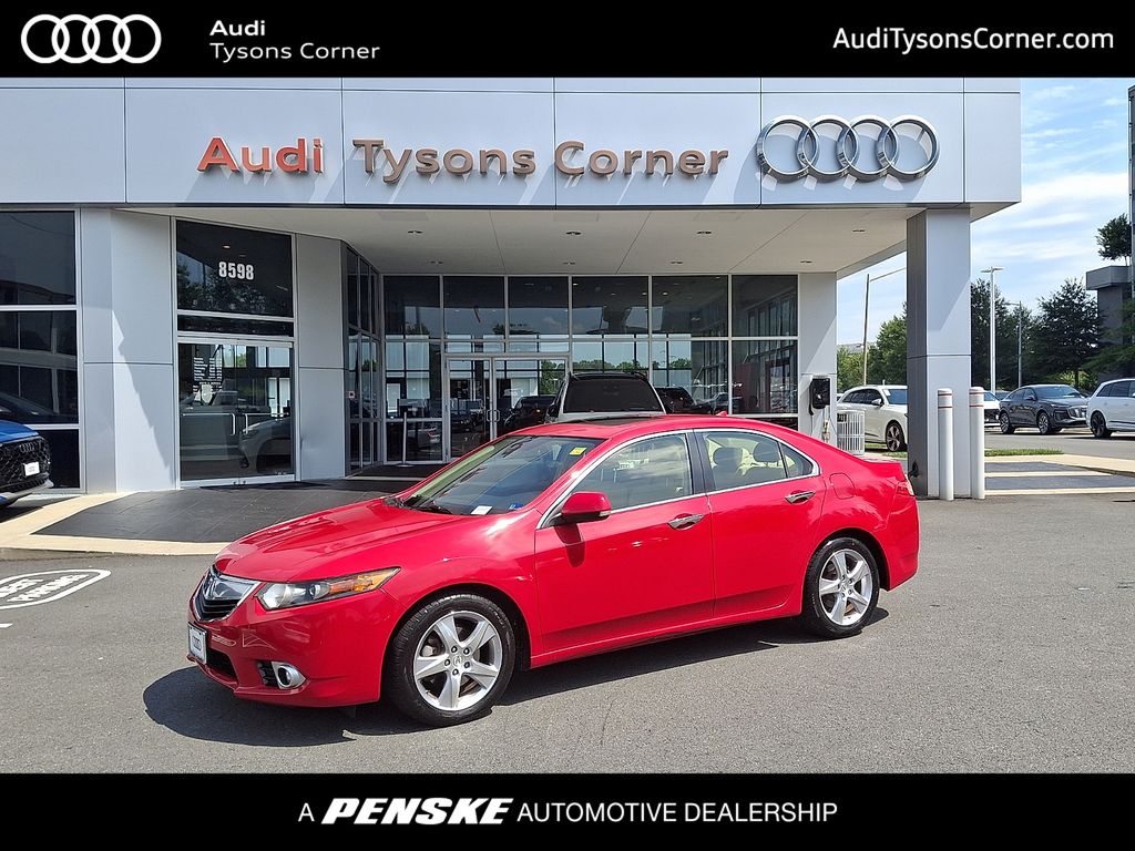 Milano Red 2014 Acura TSX Sedan Front-Wheel Drive 5-Speed Automatic