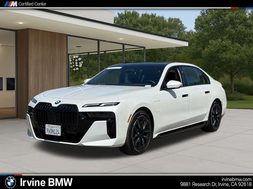 Mineral White Metallic 2026 BMW 7 Series 750e xDrive Sedan All-Wheel Drive 8-Speed Automatic