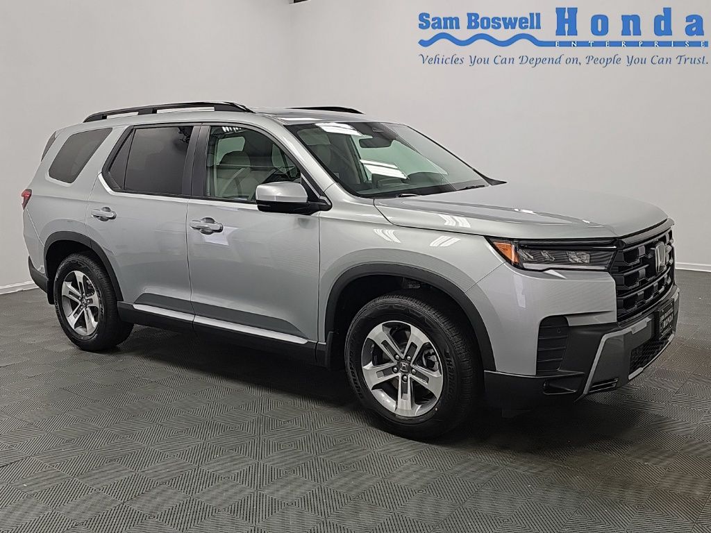 Solar Silver Metallic 2026 Honda Pilot SUV / Crossover Front-Wheel Drive Automatic