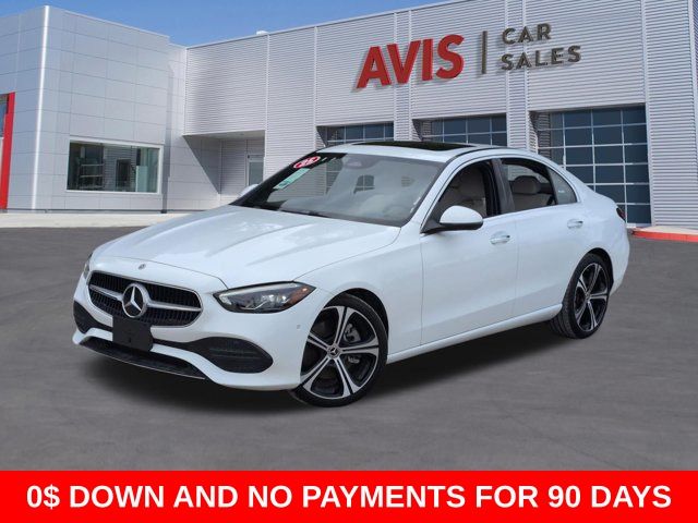 White 2025 Mercedes-Benz C-Class C 300 RWD Sedan Rear-Wheel Drive 9-Speed Automatic