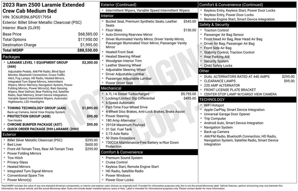 Used Car 2023 Ram 2500  Laramie For Sale Under $60,000 In Austin, Texas