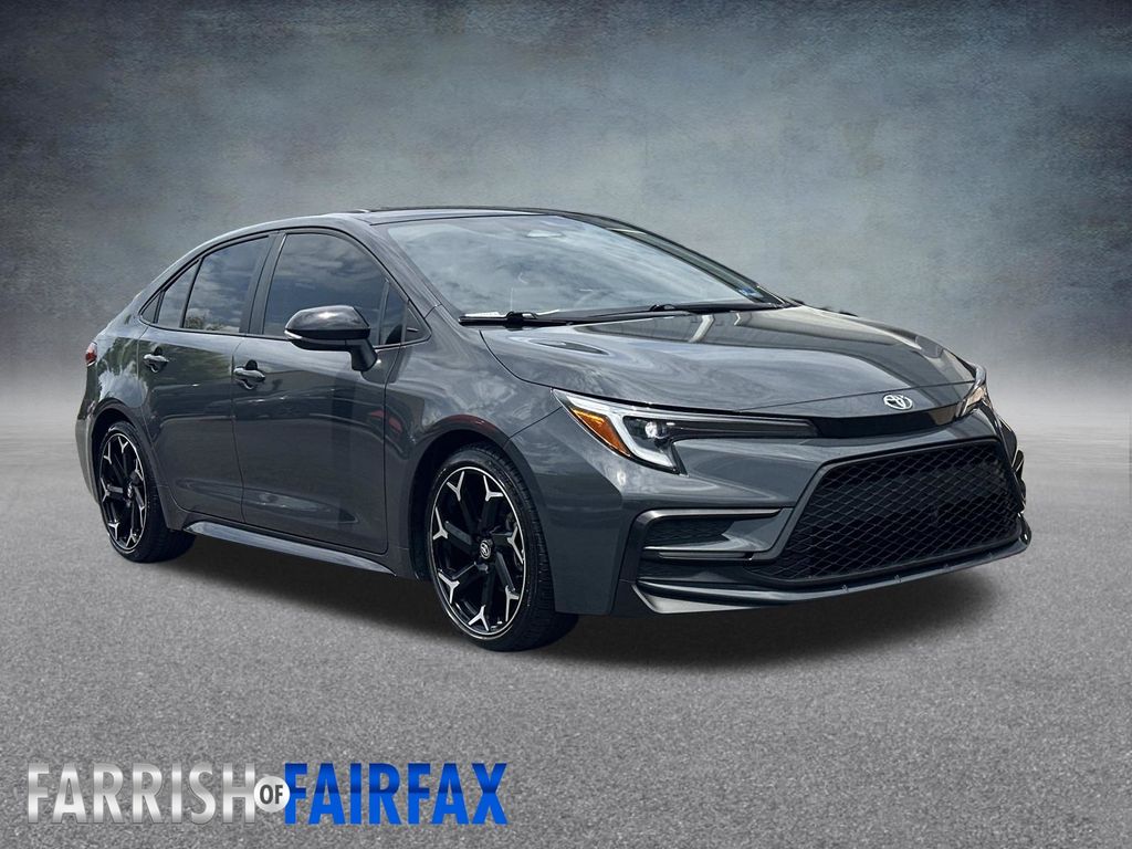 Midnight Black Metallic 2025 Toyota Corolla Sedan Front-Wheel Drive Continuously Variable Transmission