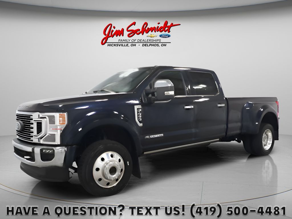 Antimatter Blue Metallic 2022 Ford F-450 Super Duty Pickup Truck Four-Wheel Drive Automatic