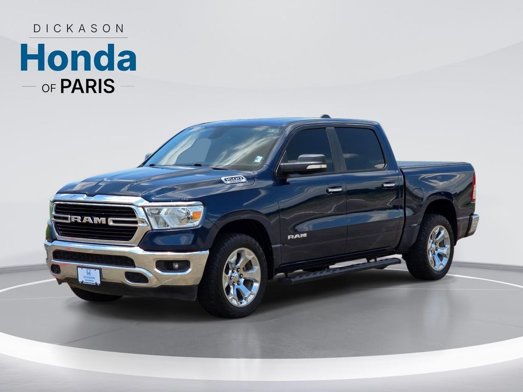 Patriot Blue Pearlcoat 2020 RAM 1500 Pickup Truck Four-Wheel Drive 8-Speed Automatic