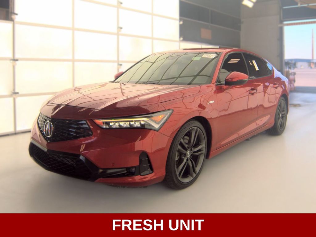 Red 2025 Acura Integra Hatchback Front-Wheel Drive Continuously Variable Transmission