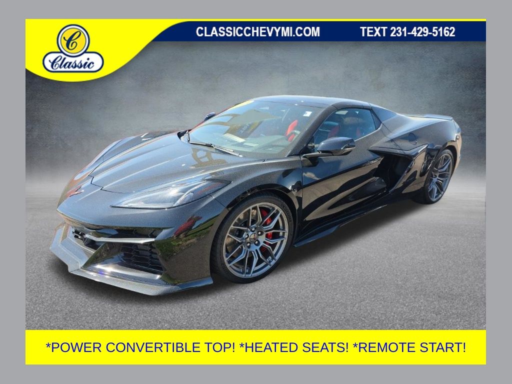 Black 2024 Chevrolet Corvette Z06 3LZ Convertible RWD Convertible Rear-Wheel Drive 8-Speed Dual Clutch