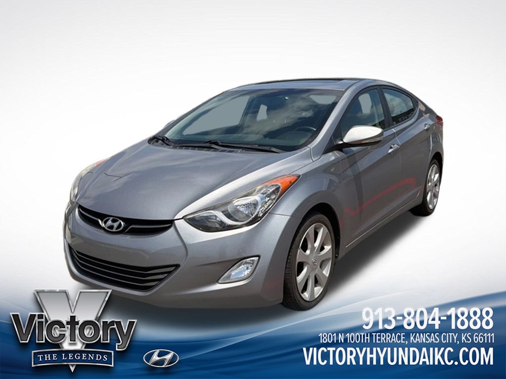 Titanium Gray Metallic 2012 Hyundai Elantra Sedan Front-Wheel Drive 6-Speed Automatic Overdrive