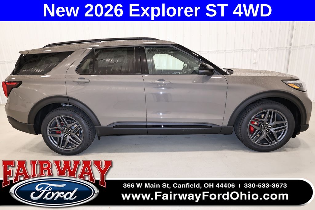 Marsh Gray 2026 Ford Explorer ST AWD SUV / Crossover All-Wheel Drive Automatic
