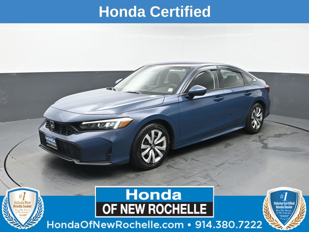 Blue Lagoon Pearl 2025 Honda Civic Sedan Front-Wheel Drive Continuously Variable Transmission