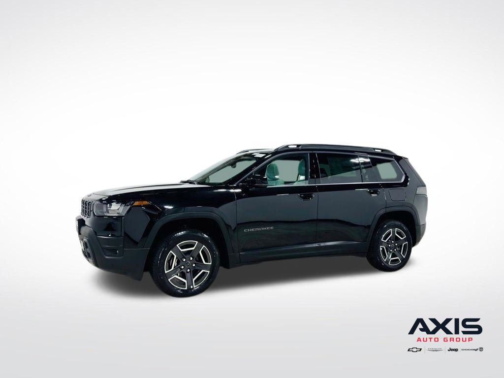 Diamond Black Crystal Pearlcoat 2026 Jeep Cherokee SUV / Crossover Four-Wheel Drive Continuously Variable Transmission