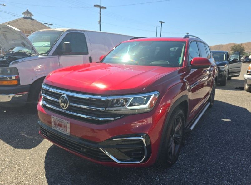 Red 2021 Volkswagen Atlas V6 SE R-Line 4Motion with Technology SUV / Crossover All-Wheel Drive 8-Speed Automatic