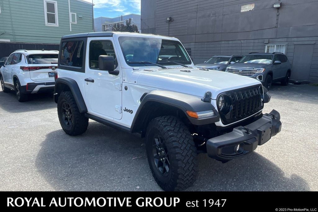 Bright White Clearcoat 2025 Jeep Wrangler SUV / Crossover Four-Wheel Drive 6-Speed Manual