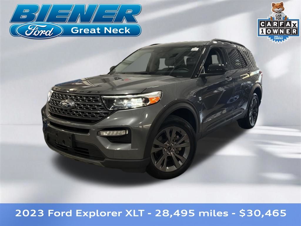 Gray Metallic 2023 Ford Explorer SUV / Crossover All-Wheel Drive Automatic