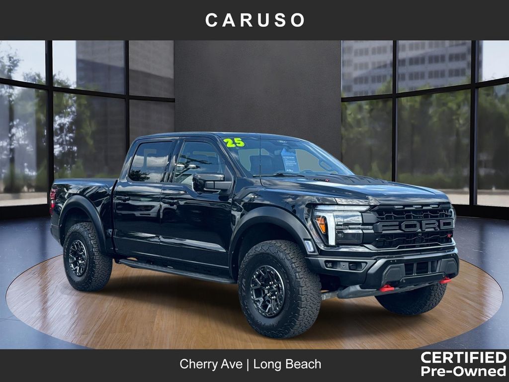 Black Metallic 2025 Ford F-150 Raptor SuperCrew 4WD Pickup Truck Four-Wheel Drive Automatic