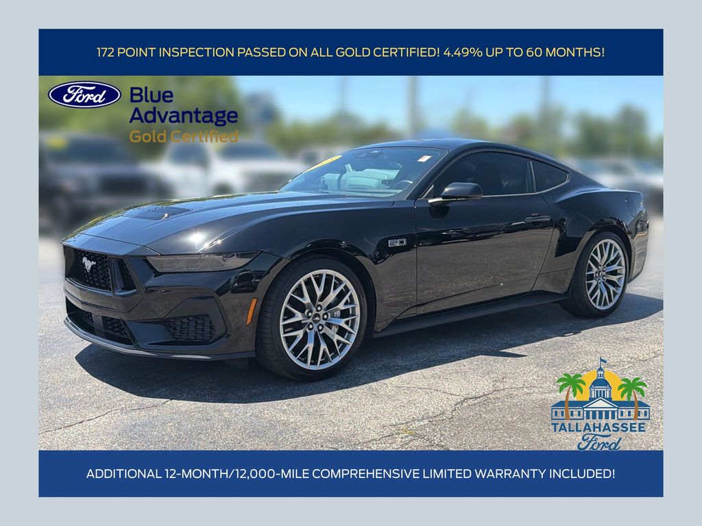 Shadow Black 2025 Ford Mustang Coupe Rear-Wheel Drive Automatic