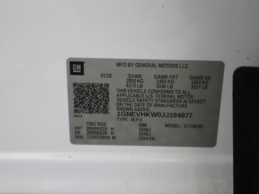 Used 2018 White Chevrolet 3LT image 57