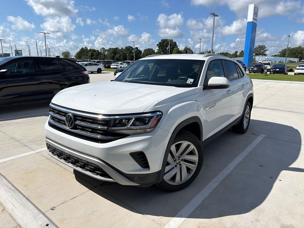 White 2021 Volkswagen Atlas Cross Sport SUV / Crossover All-Wheel Drive 8-Speed Automatic