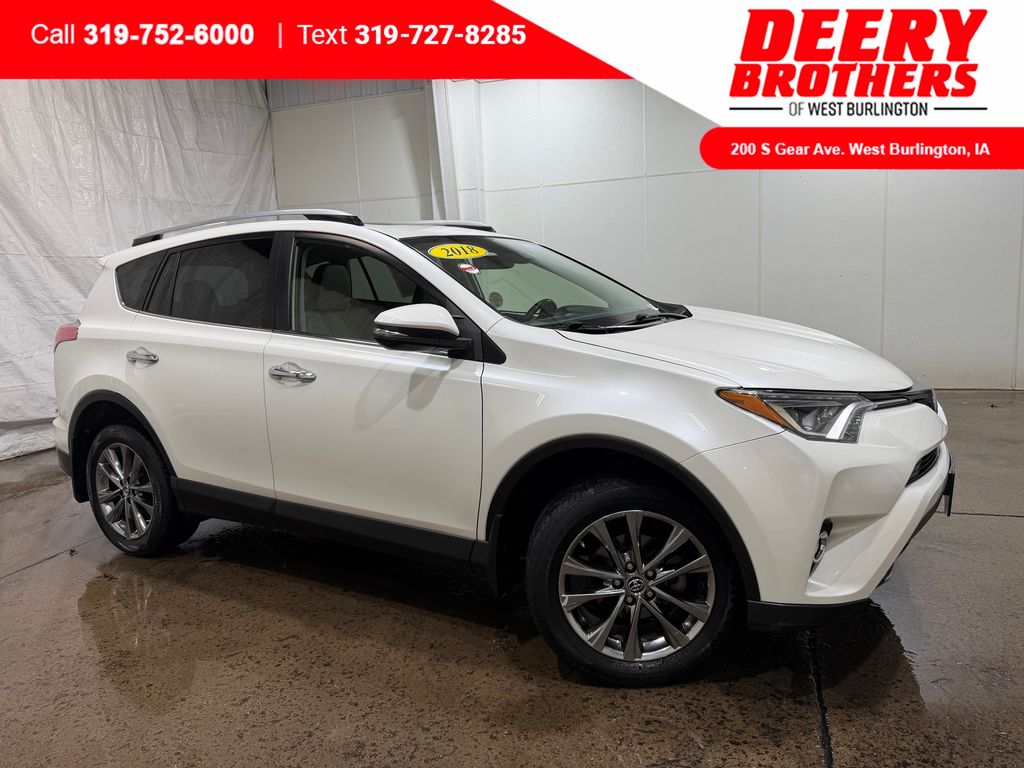 White (Blizzard Pearl) 2018 Toyota RAV4 Limited AWD SUV / Crossover All-Wheel Drive 6-Speed Automatic