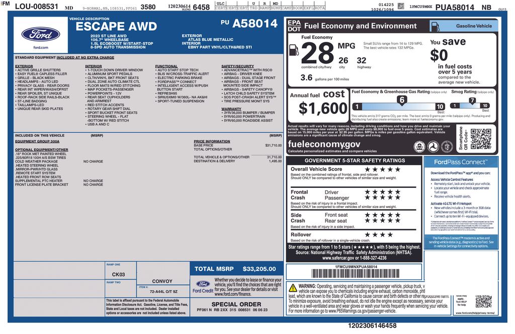 2023 Ford Escape ST-Line