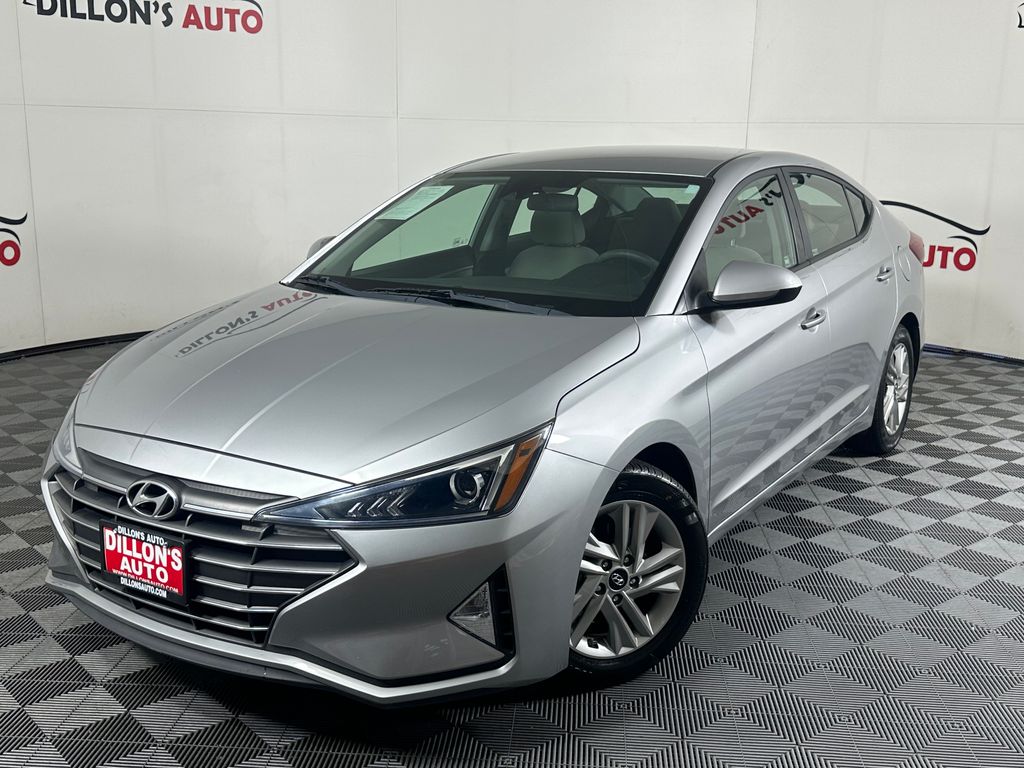 Stellar Silver 2020 Hyundai Elantra Sedan Front-Wheel Drive Continuously Variable Transmission