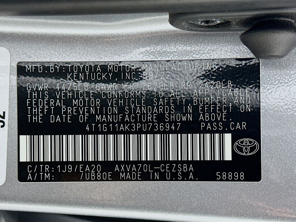 2023 Toyota Camry SE 30