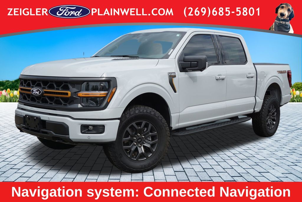 Gray 2024 Ford F-150 Pickup Truck Four-Wheel Drive Automatic