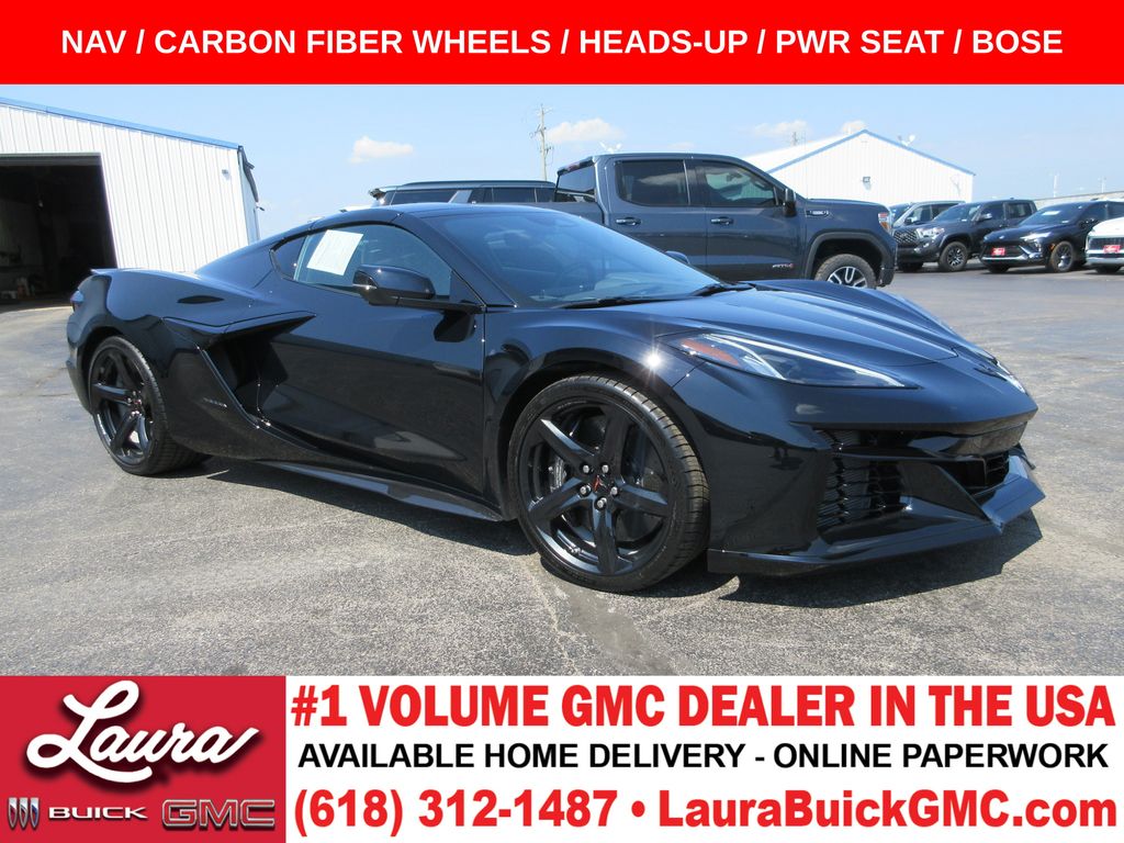 Black 2025 Chevrolet Corvette E-Ray Coupe All-Wheel Drive 8-Speed Dual Clutch