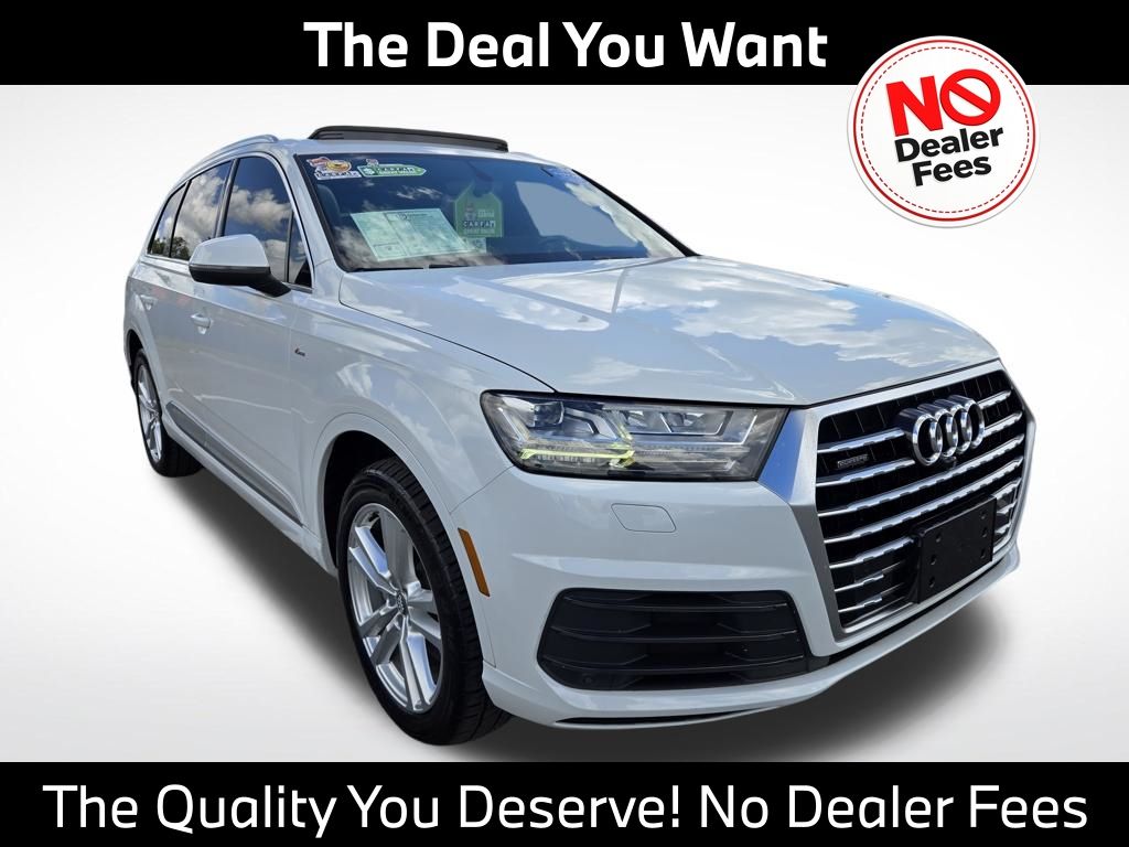Carrara White 2018 Audi Q7 SUV / Crossover All-Wheel Drive 8-Speed Automatic