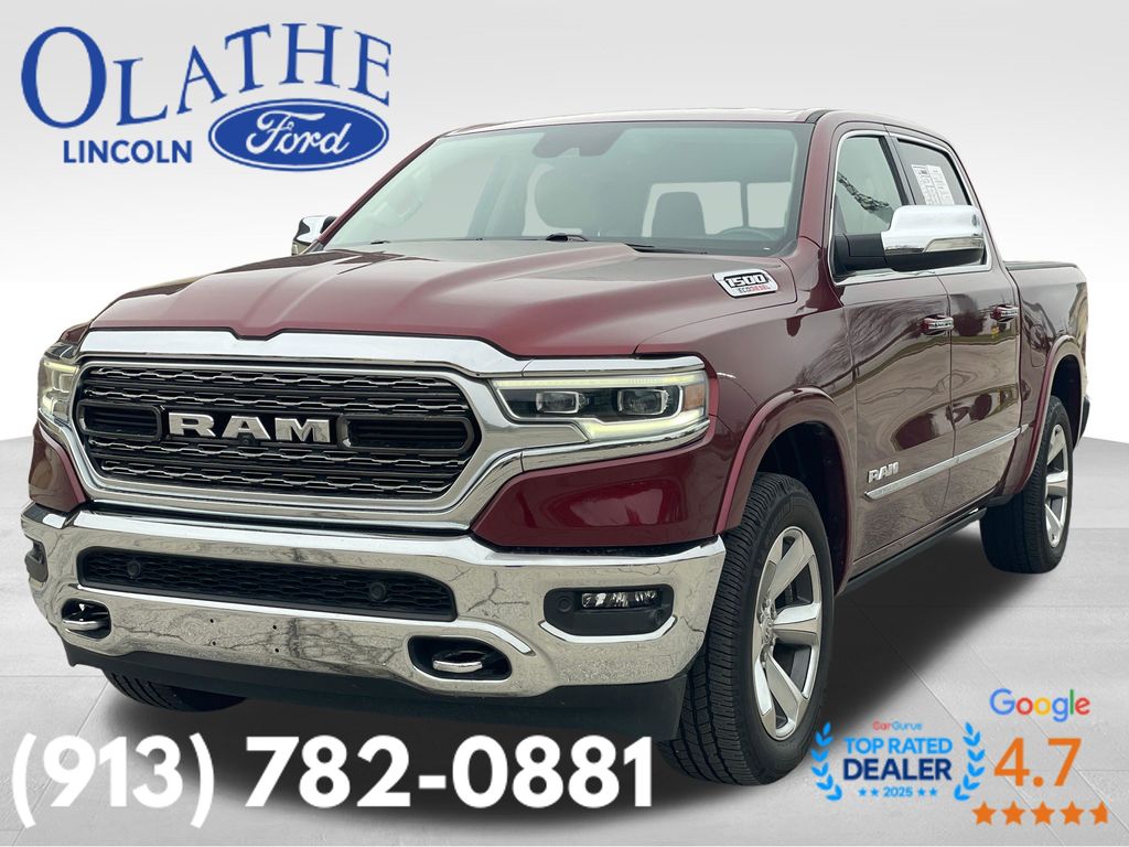 Delmonico Red Pearlcoat 2021 RAM 1500 Limited Crew Cab 4WD Pickup Truck Four-Wheel Drive 8-Speed Automatic