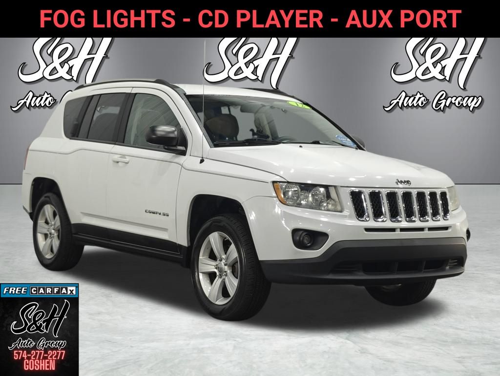 Bright White Clearcoat 2012 Jeep Compass Sport SUV / Crossover Front-Wheel Drive Continuously Variable Transmission