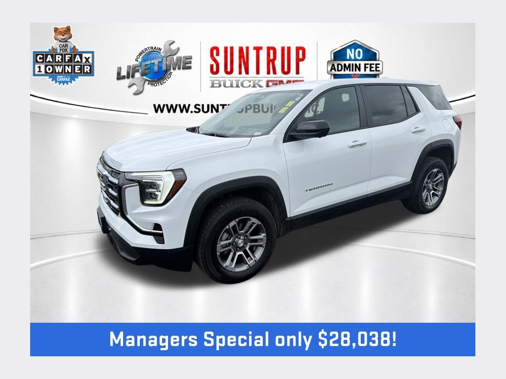 Summit White 2025 GMC Terrain Elevation AWD SUV / Crossover Four-Wheel Drive 8-Speed Automatic Overdrive