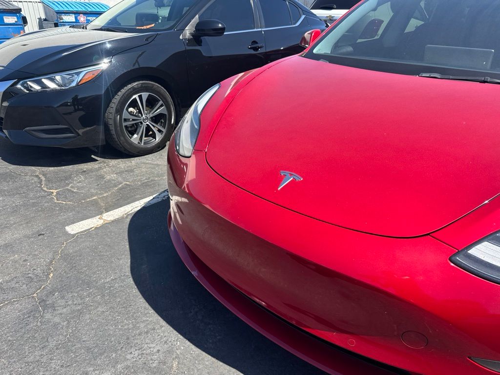 Red Multi-Coat 2022 Tesla Model 3 Sedan All-Wheel Drive 1-Speed Automatic