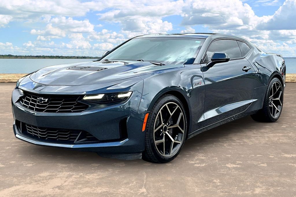 Shadow Gray Metallic 2022 Chevrolet Camaro Coupe Rear-Wheel Drive 6-Speed Manual