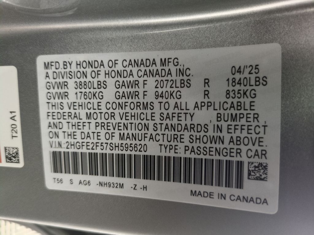 New 2025 Honda Civic For Sale in Fort Wayne, IN