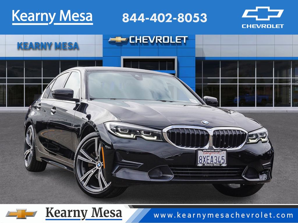 Jet Black 2021 BMW 3 Series Sedan Rear-Wheel Drive 8-Speed Automatic