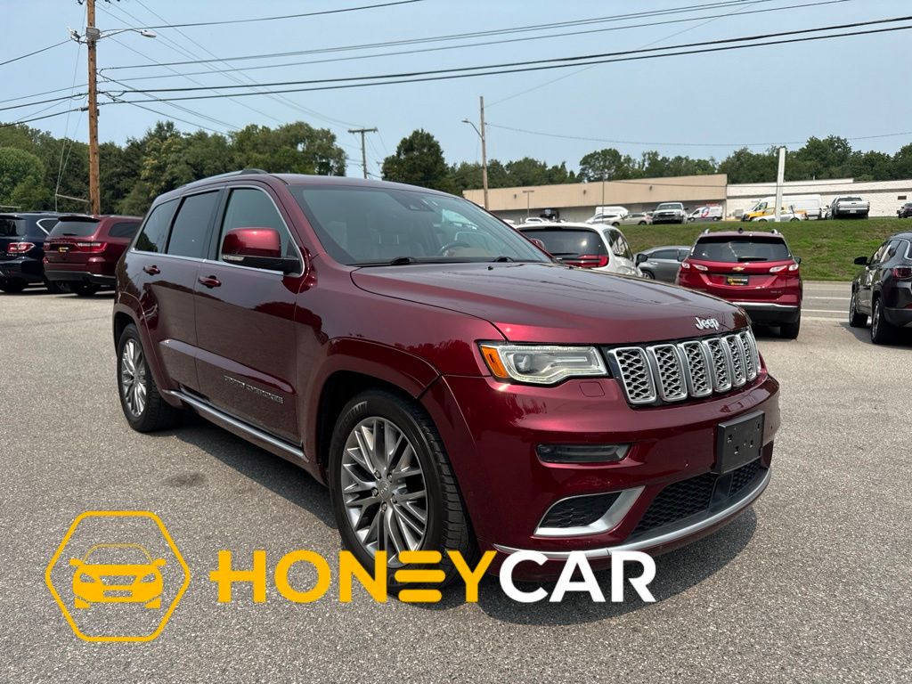 Velvet Red Pearlcoat 2017 Jeep Grand Cherokee SUV / Crossover Four-Wheel Drive 8-Speed Automatic