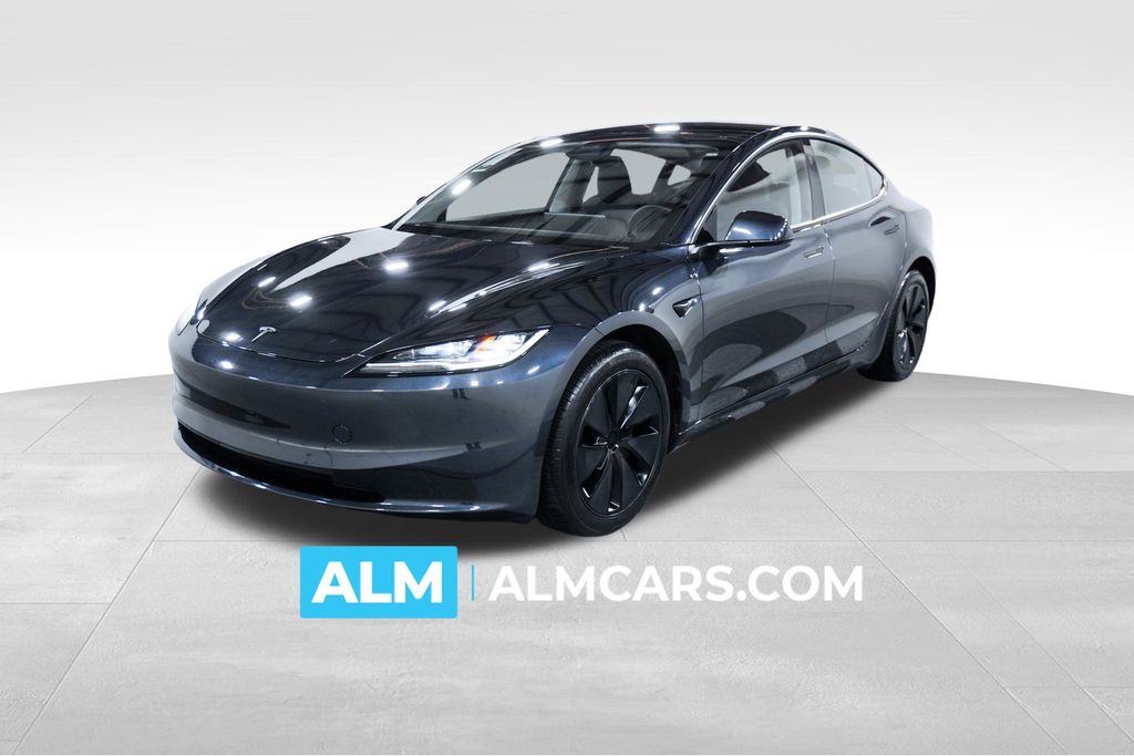 Gray 2025 Tesla Model 3 Sedan Rear-Wheel Drive 1-Speed Automatic