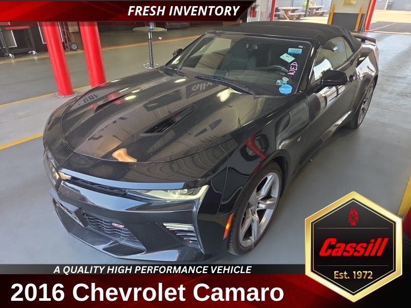 Black 2016 Chevrolet Camaro Convertible Rear-Wheel Drive 8-Speed Automatic