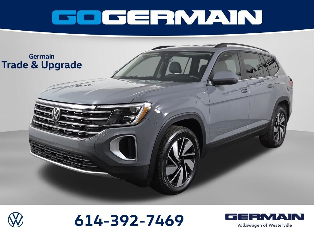 Pure Gray 2025 Volkswagen Atlas SE 4Motion with Technology SUV / Crossover All-Wheel Drive 8-Speed Automatic