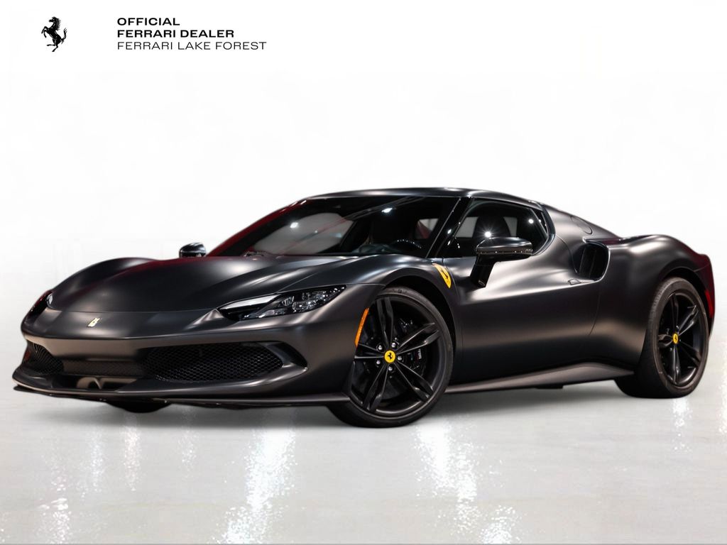 Nero Opaco 2025 Ferrari 296 GTB RWD Coupe Rear-Wheel Drive 8-Speed Dual Clutch