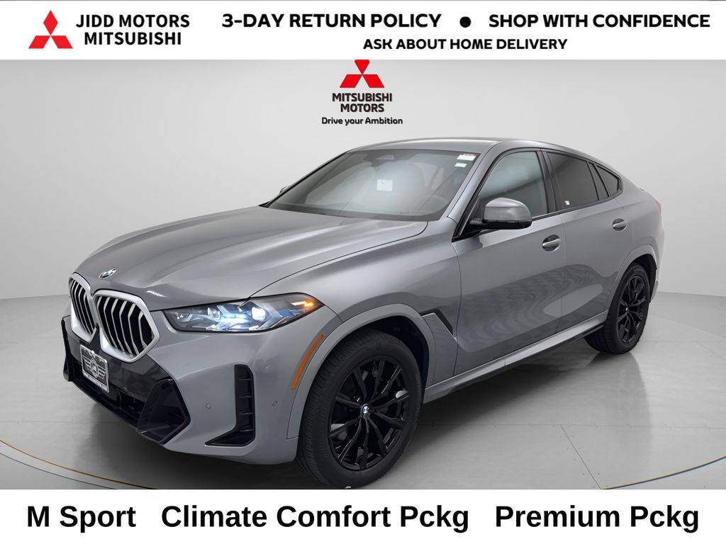 Gray Metallic 2025 BMW X6 SUV / Crossover All-Wheel Drive 8-Speed Automatic