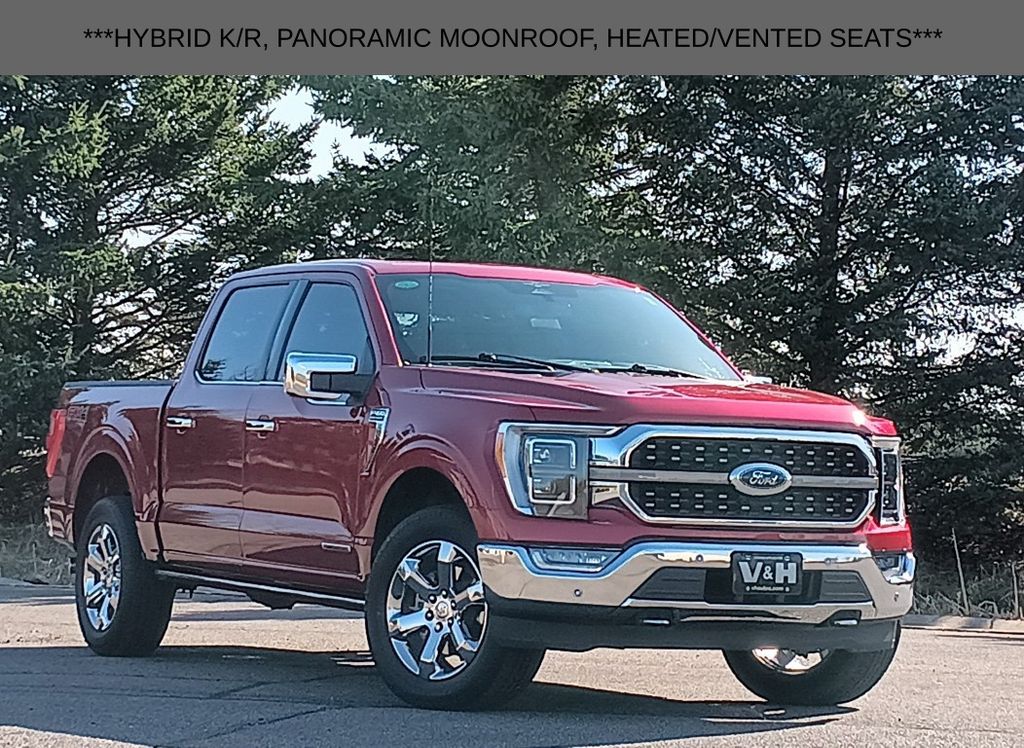 Red 2023 Ford F-150 Pickup Truck Four-Wheel Drive Automatic