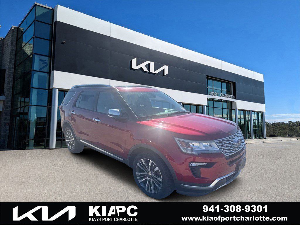 Ruby Red Metallic 2018 Ford Explorer Platinum AWD SUV / Crossover All-Wheel Drive 6-Speed Automatic