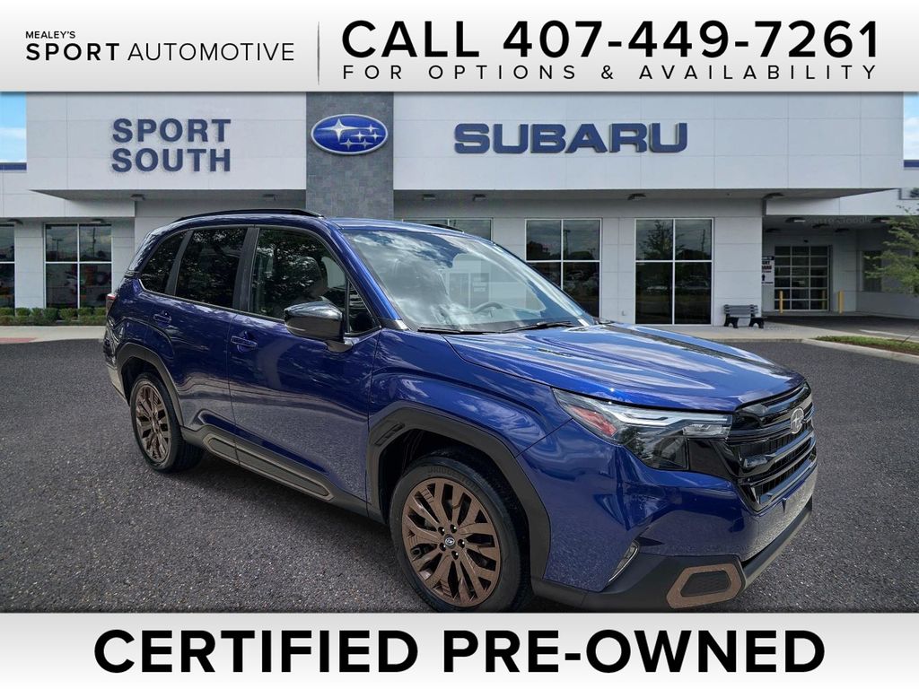 Sapphire Blue Pearl 2025 Subaru Forester SUV / Crossover All-Wheel Drive Continuously Variable Transmission