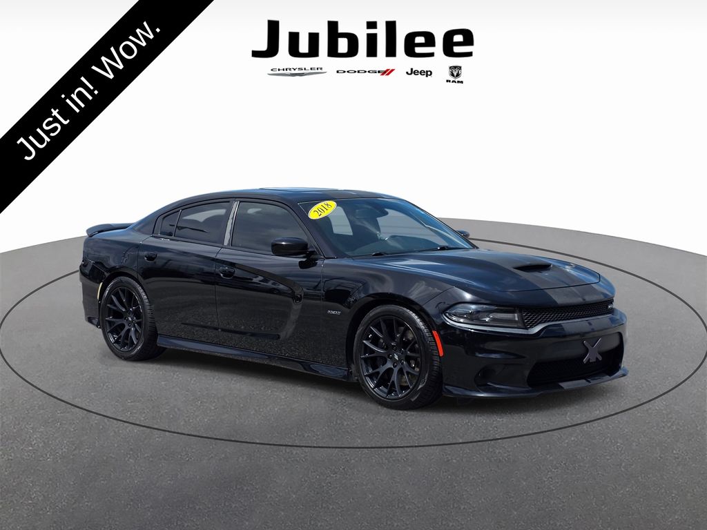 Pitch Black Clearcoat 2018 Dodge Charger Sedan Rear-Wheel Drive 8-Speed Automatic