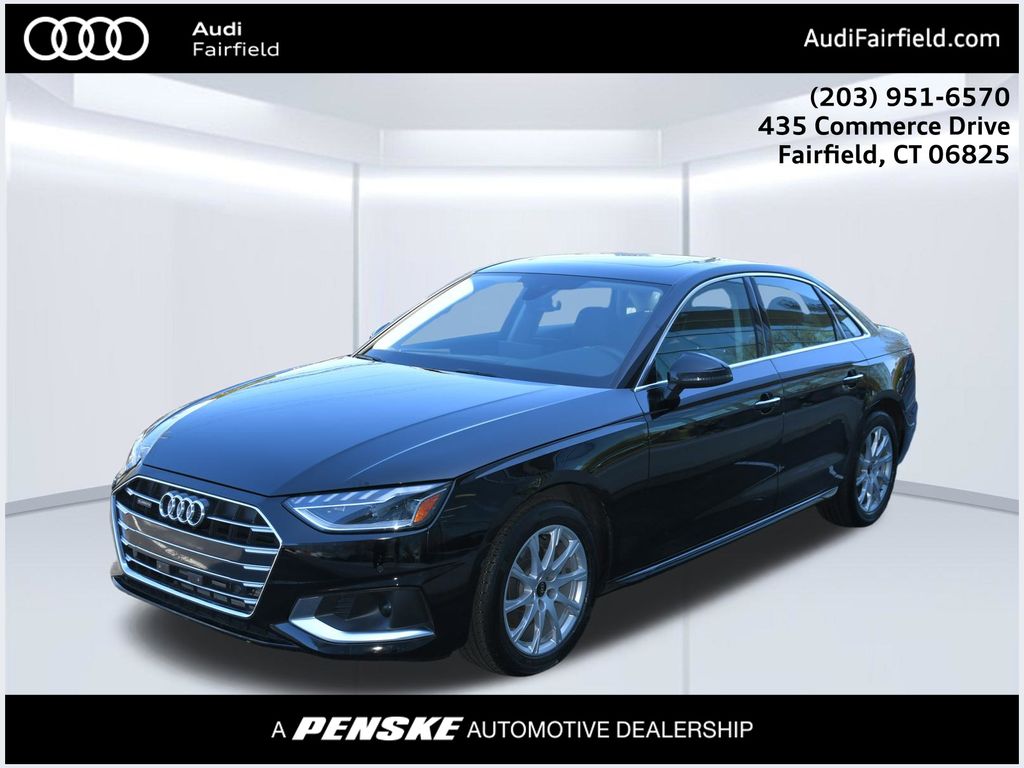 Brilliant Black 2023 Audi A4 Sedan All-Wheel Drive 7-Speed Automatic